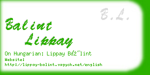 balint lippay business card